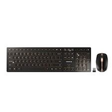 CHERRY DW 9100 Slim Wireless Keyboard and Mouse Set Combo Rechargeable with S...