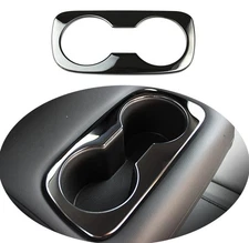 For Chevrolet Malibu 2016-2021 Car Gloss Black Rear Water Cup Holder Panel Trim
