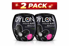 Dylon Washing Machine Dye Pod Pack – 2 × 350g Black – Machine Fabric Dye