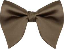 Velvet Pre-tied Adjustable Bow Tie for Men Oversize Formal Solid Tuxedo Bowtie