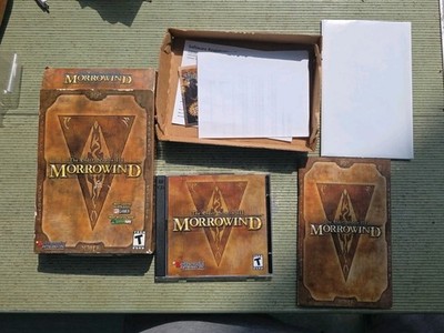 Elder Scrolls III: Morrowind (PC, 2002) IN BOX CIB WITH MAP Clean Disc 