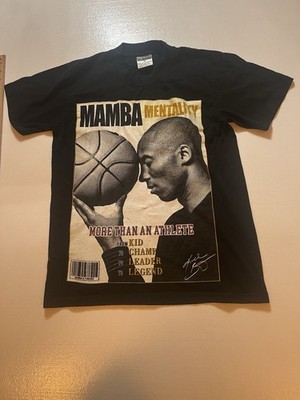 Mamba Mentality T-shirt LA Legend Kobe Los Angeles Men's Tee Black Sz Medium