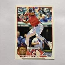 2023 Topps Oscar Gonzalez #119 Rookie RC Cleveland Guardians