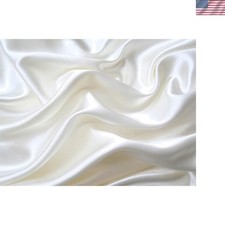 Indulge in Mk Collection 4pc Queen Silky Satin Deep Pocket White Sheet Set
