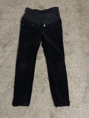 H&M maternity pants, black corduroy, size 12