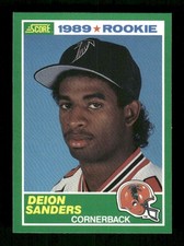 1989 Score  #246 Deion Sanders RC  NM+ or better TZ1 BXCP71