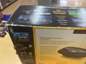 Vtg Sega 32x System Console For Genesis Box Manual Inserts Cables Tested Working