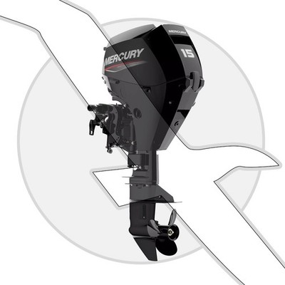 Mercury Marine 15hp Four Stroke Outboard Engine EL Closeout