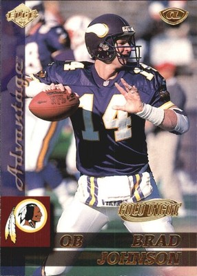 1999 Collector's Edge Advantage Gold Ingot #90 Brad Johnson - FB