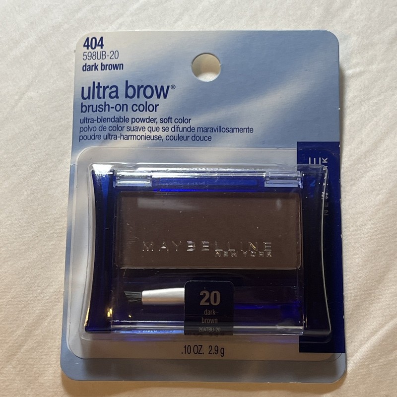 Maybelline Ultra Brow Brush On Color 20 Dark Brown  Brow Definer 404 598UB-20