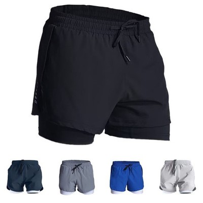 Two Layer Men's Sports Pants Offering Comfort and Easy Movement during Workouts