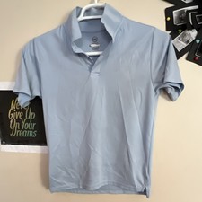 Wonder Nation Boys Light Blue Polo Shirt XL/XG 14-18 Short Sleeve Collared