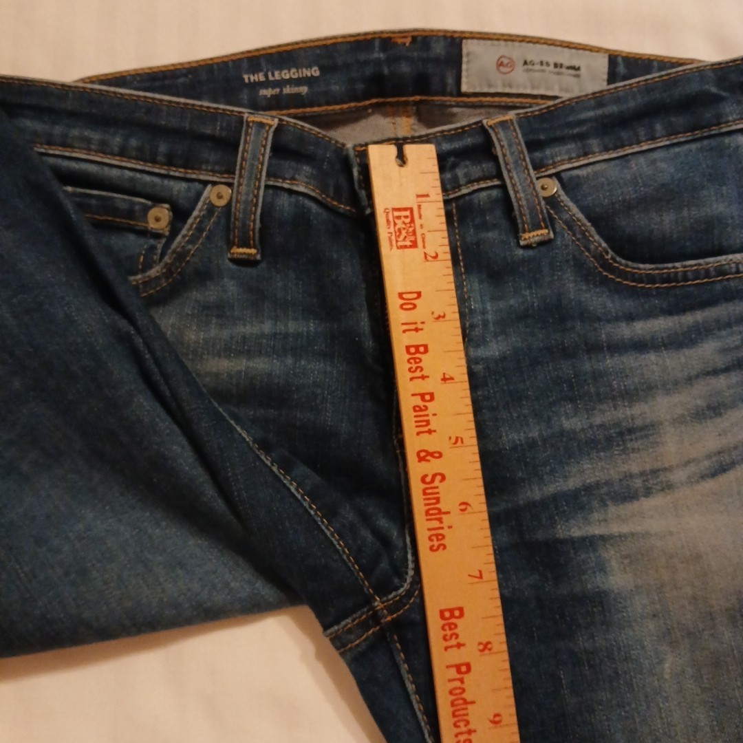 AG Adriano Goldschmied Jeans Womens 25R Legging Super Skinny Stretch Dark Wash thumbnail 8