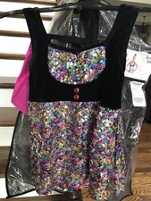 Girls Multi Colored Child Medium Dance Costume by Curtain Call