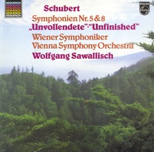 SCHUBERT Symphonies 5 8 SAWALLISCH Vienna SO Philips 6527050 LP Stereo NM HB1