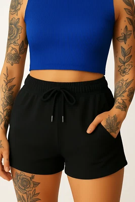 R-CAMP Sweatshorts Damen Kurze Hose Laufshorts Hosen Sporthose Trainings Shorts Kurzen