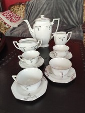 Servizio da caffè in porcellana anni '50