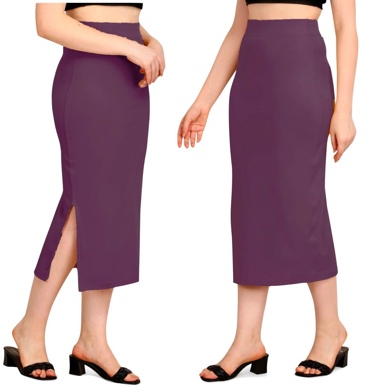 Women Indian Wedding Saree Petticoat Shapers Elastic Girls Shapewear