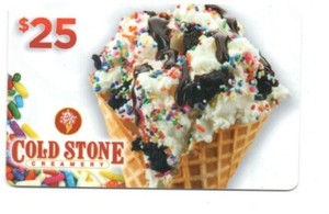 Cold Stone Creamery Waffle Cone Ice Cream Gift Card No $ Value ...