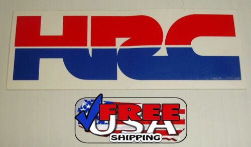 HRC HONDA STICKER DECAL 1 1/2" x 4"