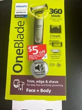 Philips Norelco OneBlade 360 5V Electric Shaver Kit  Black (QP6531/70)  3291/OB