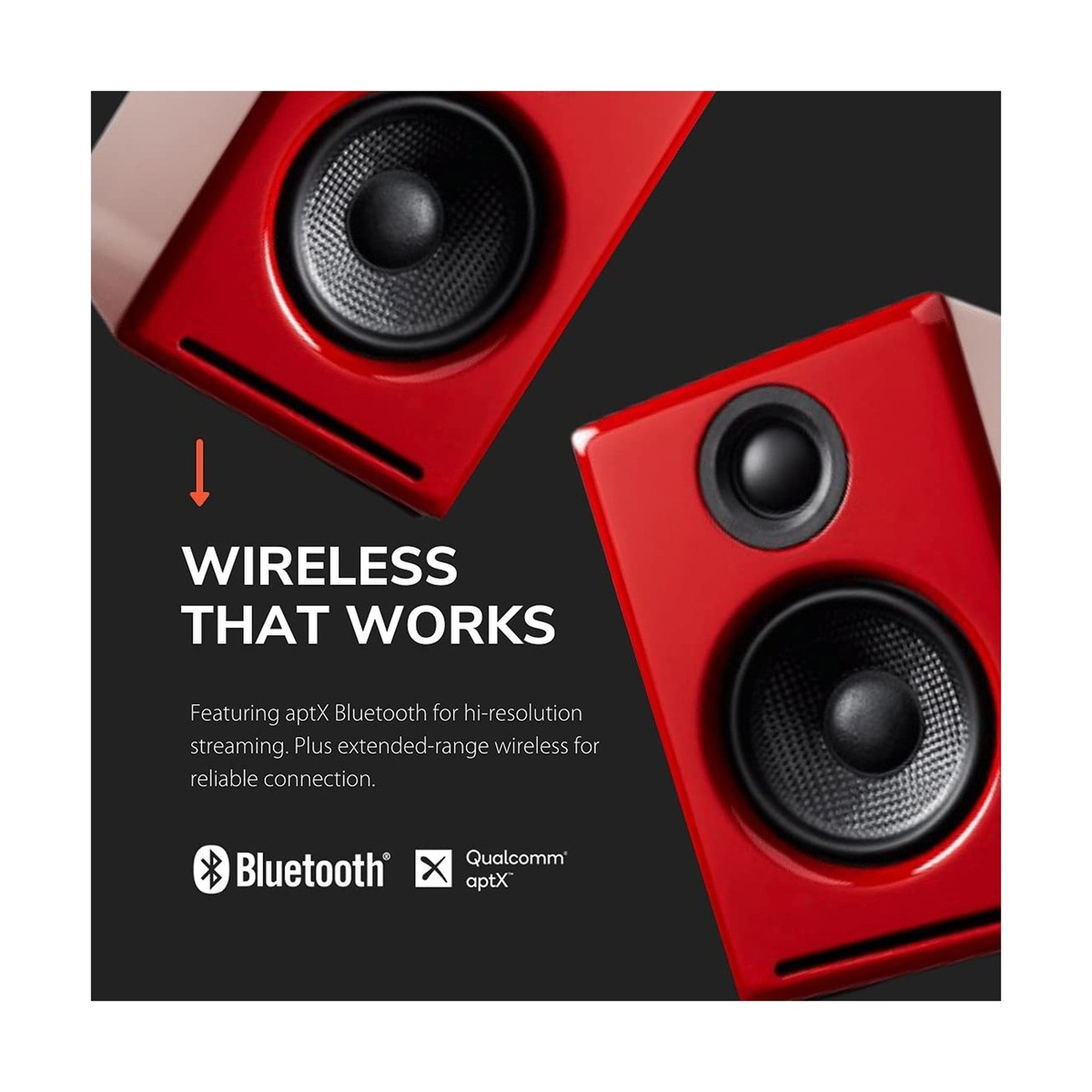 Audioengine A2 Powered Speakers - Red for sale online | eBay