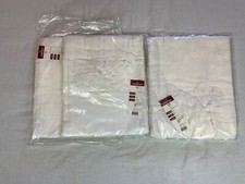 Curtains furniture, white color, 110x280 m. Cotton 3pc