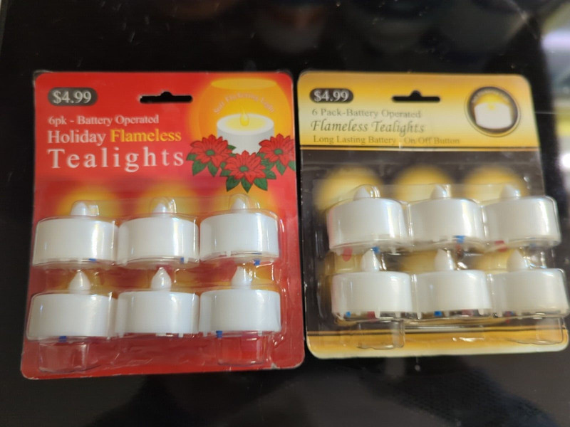 New Holiday Living Tealights 12 pack Battery Powered