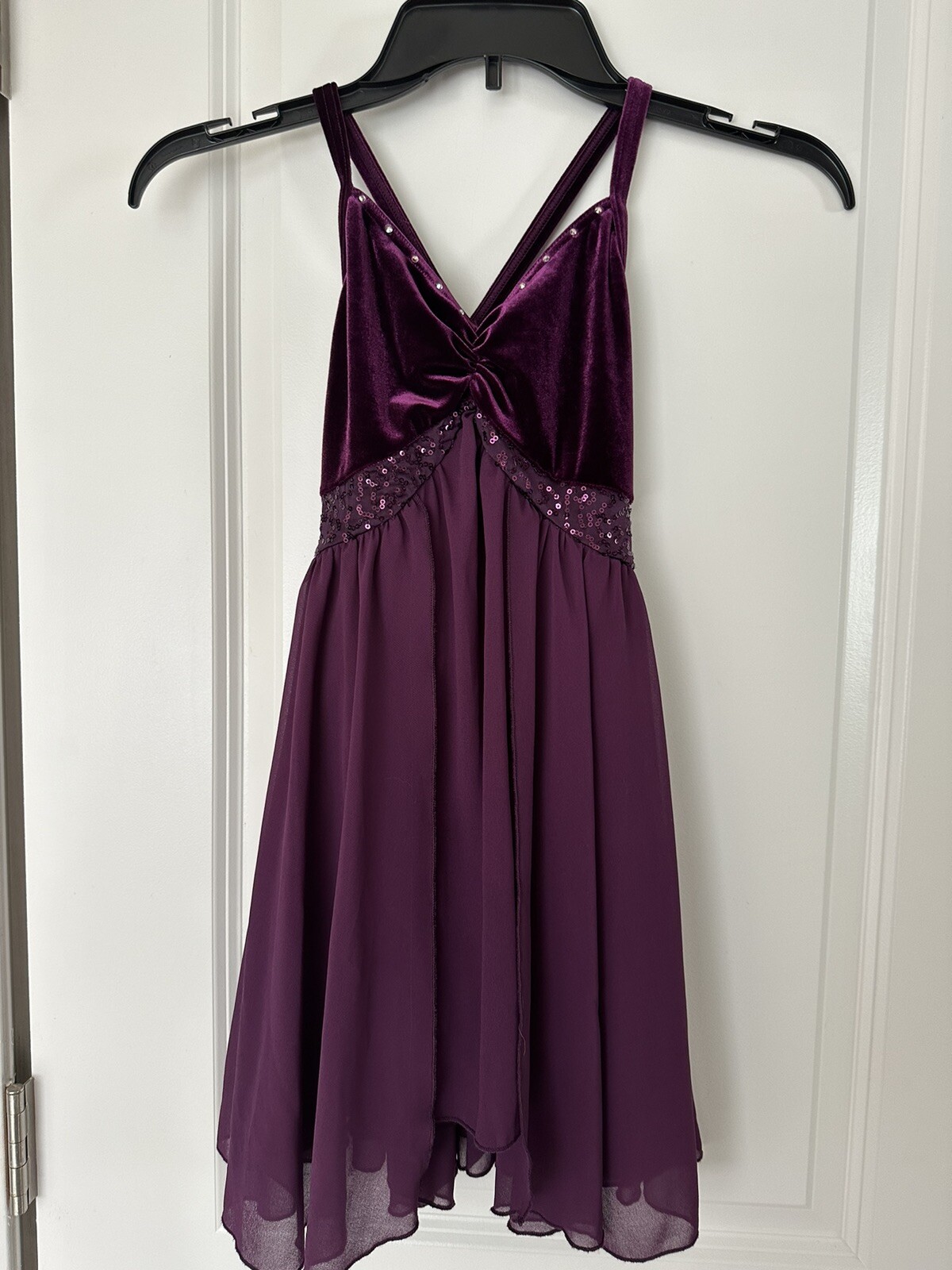 EUC Girls Weissman Purple Dance Recital Dress Cos… - image 1
