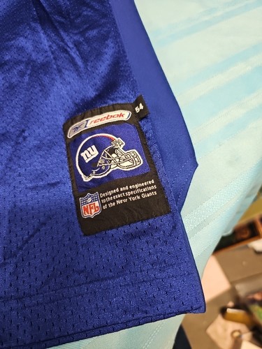 2001 Reebok NFL Authentic Jersey New York Giants Jason Sehorn Sz. 54 Helmet Tag - Picture 2 of 10