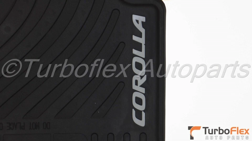 Tapete de borracha Toyota Corolla 2009-2013 preto genuíno para todas as condições climáticas de 4 - Imagem 3 de 4