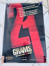 AFFICHE ORIGINALE DE FILM 21 GRAMMES 2003 COMBIEN PÈSE LA VIE 