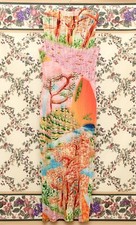 Issey Miyake Pleats Please Inspired Colorful Sakura Floral Pattern Long Dress