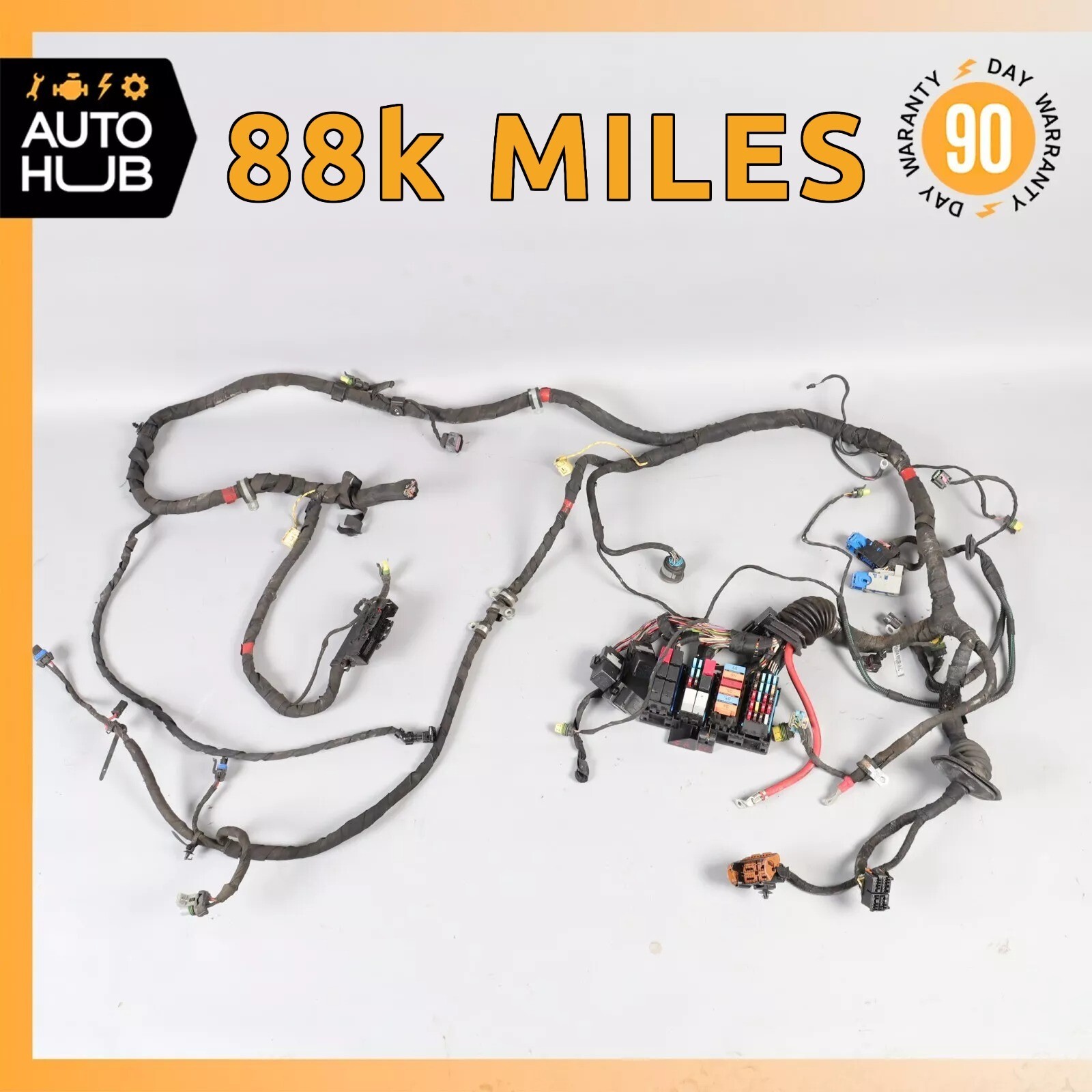 Maserati GranTurismo M145 Front Right Engine Bay Fuse Box Wiring Harness OEM 88k