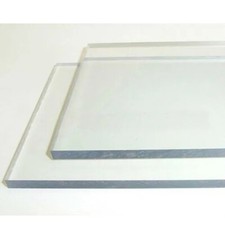 6 x Clear 6mm Plexiglas Acrylic PERSPEX Lengths. 445mm x 70mm. Shelves
