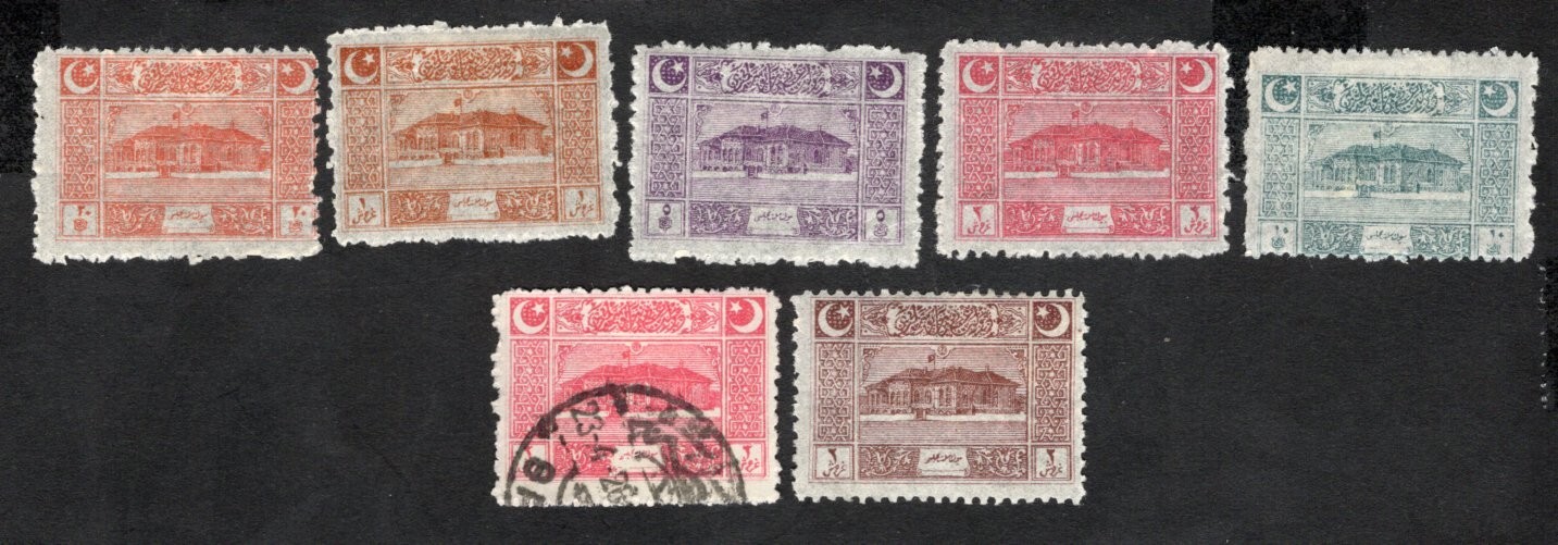 Turkey 1922 stamps Mi#787-92x+z START10%ONLY MH/used/MNG CV=410$