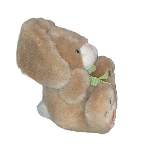 Vintage 1993 Toys R Us Eggcetera Chosun Easter Bunny Rabbit Carrot Paws Plush 7" - Picture 6 of 7