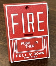 Notifier BGX-101L Fire Alarm Addressable Pull Station w/ MMX-101 (No Key)