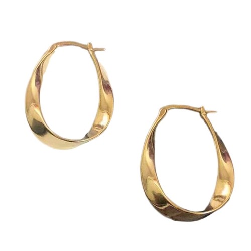 Stylish Geometric Mobius Hoop Earring for Women Versatile Fashion Accessory - Picture 10 of 10