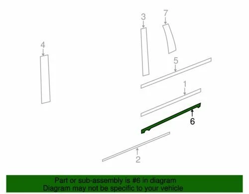 Cinta negra para moldura lateral izquierda Rutan original Volkswagen 2009-2014 7B0-853-335 Foto 2 de 2