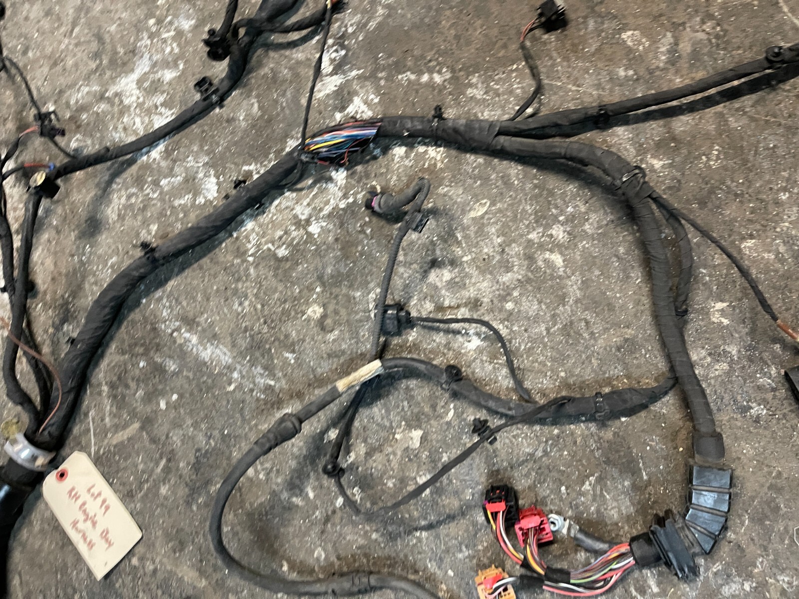 2021 AUDI R8 COUPE REAR RIGHT PASSENGER RH ENGINE BAY HARNESS ~CUT!!!~