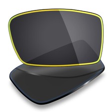 hdhut Anti-Scratch Polarized Lens for-Oakley Gascan Black and Gold Edge