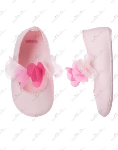 NWT GYMBOREE SPRING DRESSY PINK CORSAGE  CRIB SHOES  SZ 1,2  UPICK RARE - Picture 1 of 1
