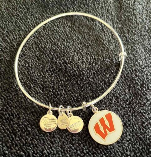 Alex And Ani University Of Wisconsin Badgers Women’s Charm Bracelet Jewelry - Picture 3 of 6
