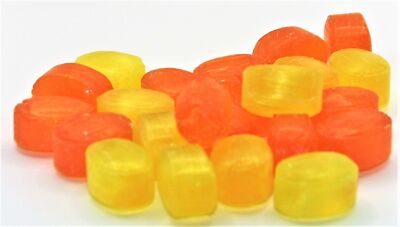 500 gr. Zuckerfreies Orange-Zitrone Bonbon von pin24shop / Jahrmarktbonbon