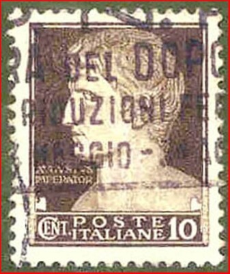 Italien (017) - Poste Italiane - Kaiser Augusto - Nennwert 10 Cent