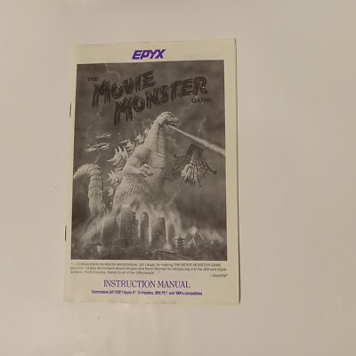 The Movie Monster Game Commodore C64/128 (1986) EPYX Godzilla w