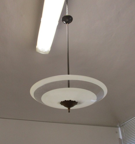 ✅ ANTICO LAMPADARIO PIETRO CHIESA ITALIAN ANNI 40 CHANDELIER VINTAGE - 2210