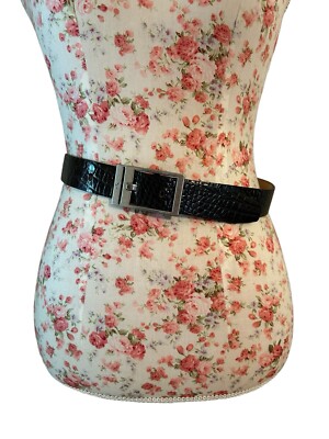 Calvin Klein Italian  alligator calfskin belt Calvin Klein Genuine Italian Alligator Calfskin Ladies Belt  main image 2