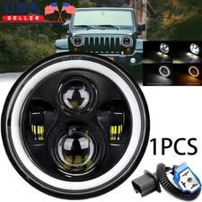 DOT 60W 7" inch LED Headlight Hi/Lo Beam projector for Jeep Wrangler JK TJ LJ CJ